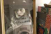 Theda Bara autographed Portrait in vintage frame approx 12"x16"