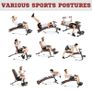 Foldable Weight Bench with Resistance Ropes, Adjustable Dumbbell Bench Sit Up Ab Bench for Multiuse Workout Image 2