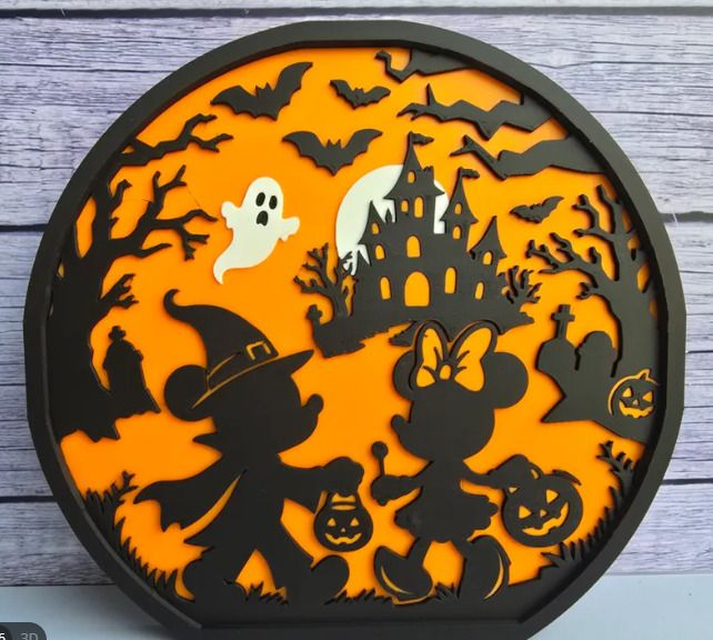 3D Printed Happy Halloween Signs