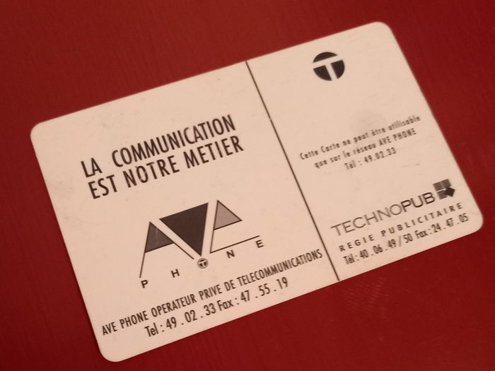 French call card