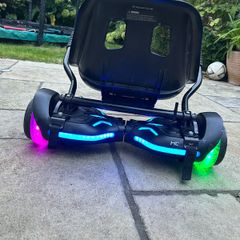 Hover-1 hoverboard with go-kart seat, Bluetooth, LED wheels