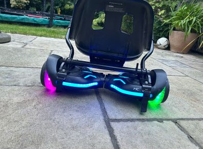 Hover-1 hoverboard with go-kart seat, Bluetooth, LED wheels