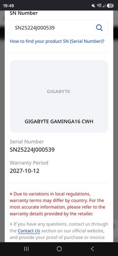 Gigabyte Gaming A16 Cwh | Rtx 5070 8gb, I7-13620h, 16gb Ddr5, 1tb Ssd, 165hz