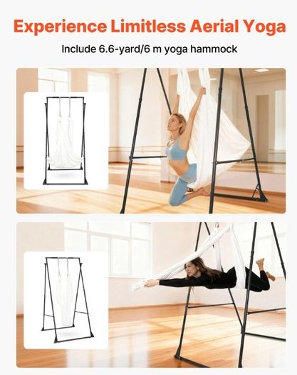 Aerial Yoga Frame Swing Stand with 6m Hammock