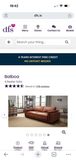 4 seater sofa