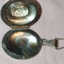 Sterling silver locket pendant on chain Image 2