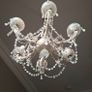 Vintage crystal 6 light chandelier Image 8