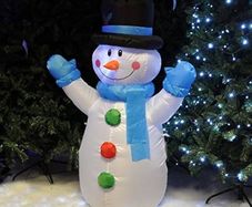 Garden Mile Large Self-Inflatable Snowman with Built-in LED Lights Christmas Decorations Electric Blow Up Giant Illuminated Christmas Ornaments Xmas Figure Statue for Indoor Outdoor Xmas Decorations