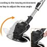Metal Blade Strimmer, Cordless Grass Edger Lithium Battery Strimmers with Adjustable Telescopic Long Handle for Lawn Garden Pruning Image 5