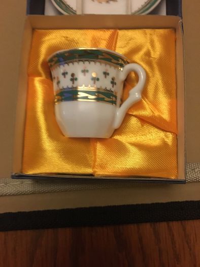 Cup (1.5 inches) and saucer in box