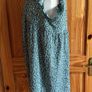 Green and White ditzy floral knee length lightweight dress XL 16/18 postage included Image 4