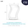 JoyJolt Pivot Double Wall Insulated 220ml Coffee Glasses - Set of 2 Image 6