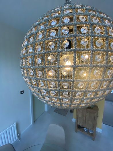 Light & Living brand: Fabulous Diamante pendant lights - 2 x sizes available