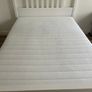 IKEA HEMNES Bed frame with mattress, white stain Valevag medium firm, Standard King Image 9