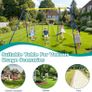 Kids Outdoor Swing Set with 2 Seats & Glider, A-Frame Swingset for Children Ages 3-10, Supports 440lbs - Ideal Playground Sets for Backyards & Gardens | Ideal centerpiece for weekend family gatherings and holiday celebrations in the courtyard Image 5