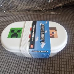 Brand New Minecraft Stacking Bento Box - 2 Tier with Cutlery