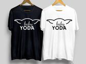 Baby yoda t-shirt for adults and kids