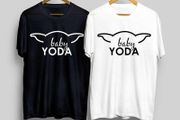 Baby yoda t-shirt for adults and kids