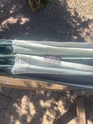 Hammock with wooden stand