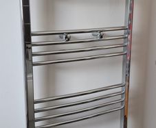 towel radiator silver