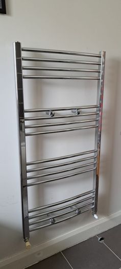 towel radiator silver