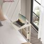Side Table C-Shape with Storage Bag Cream White Image 4