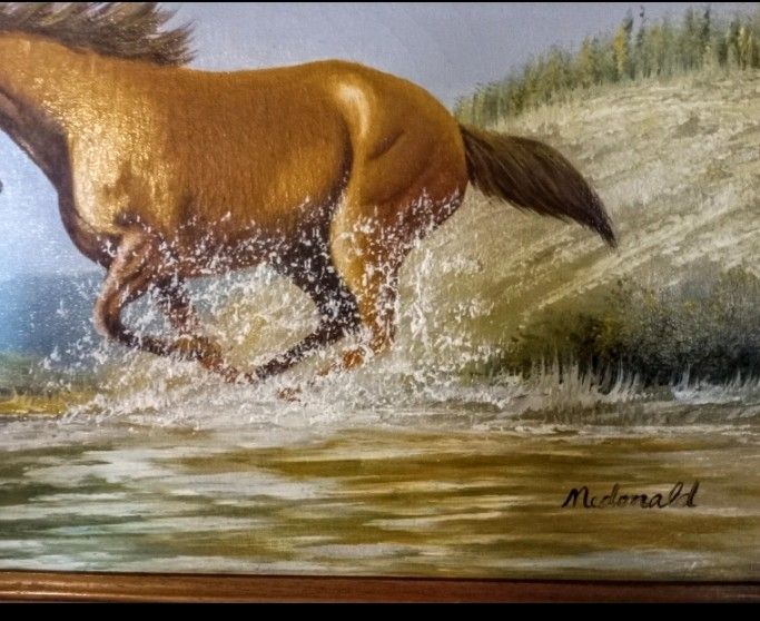 Oil painting on canvas Mcdonald