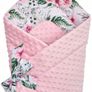 Handmade minky baby swaddle wrap and blanket Image 2