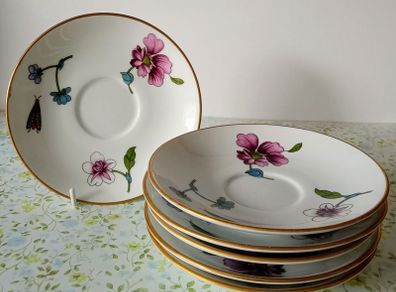 Royal Worcester Astley Saucer Plate x 6