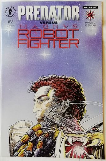 Predator VS Magnus Robot Fighter Issues #1 & 2 Complete Set (1993) Dark Horse/Valiant Crossover