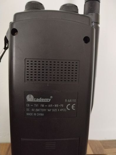 Academy Multi Band Portable Radio Receiver With FM - CB - TV1 - WB - PB - AIR - Multiband Radio