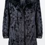 creenstone navy and brown long faux fur Image 2