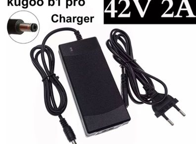 Kugoo B1 Pro 36V 2A battery charger Output 42V 2A Charger Input 100-240 VAC Lithium Li-ion Li-poly Charger uk Plug