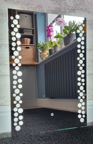 LED Bathroom Mirror 50x70cm Fog Free Defogger Cold Light