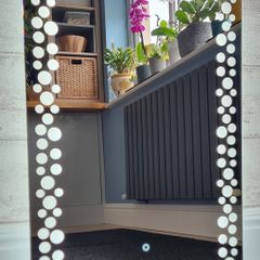LED Bathroom Mirror 50x70cm Fog Free Defogger Cold Light
