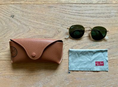 Ray-Ban Round Metal Polarised Sunglasses