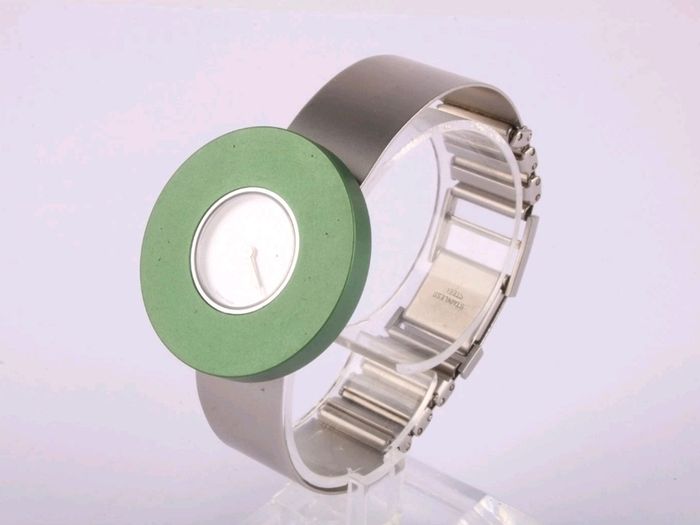 Pierre Junod Vignelli Halo Watch Interchangable Rings x3
