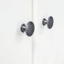 _2-Door Wardrobe Hill Range White 99x45x137 cm Solid Pine Wood Image 4