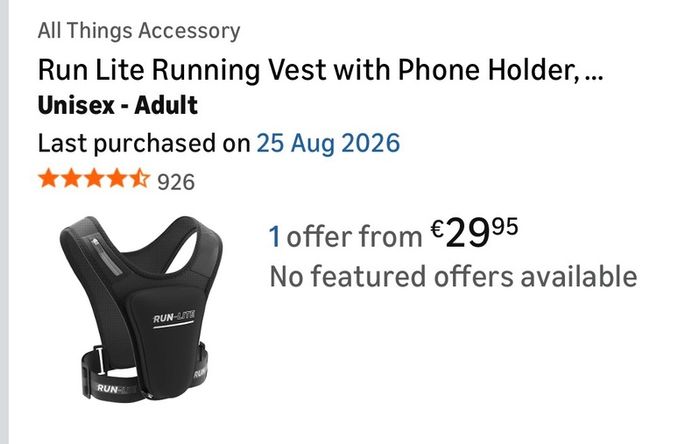 Running Vest - Excellent Condition