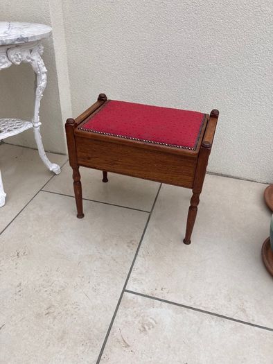 Antique Piano Stool.