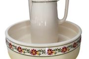 ceramic pitcher/jug &amp; bowl