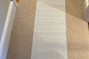 Ribbed grey table runner