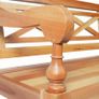 Batavia Bench 136 cm Solid Mahogany Wood Light Brown Image 5