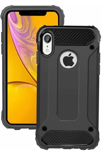 Black Armour ShockProof Case for iPhone XR Hybrid Back Cover