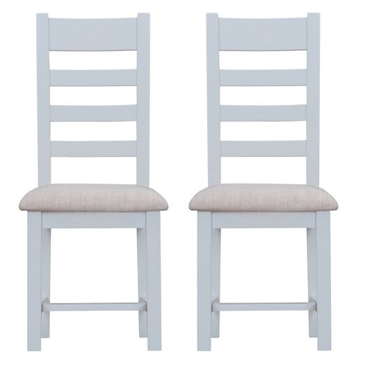 Lemuel Ladderback Fabric Dining Chair (Set of 2)