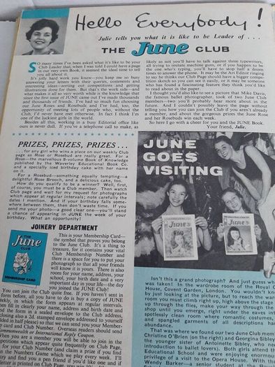 Vintage June annual from 1963