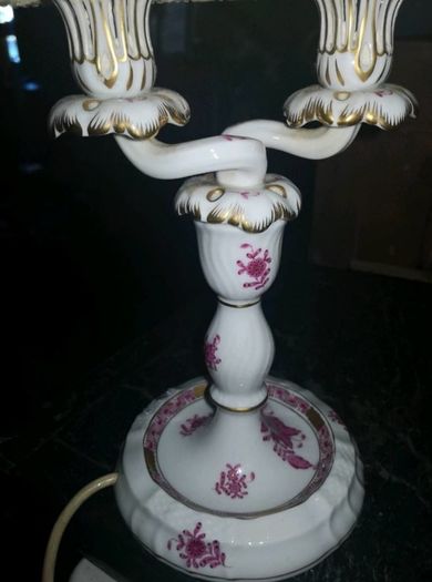 Fine antique HEREND lamp