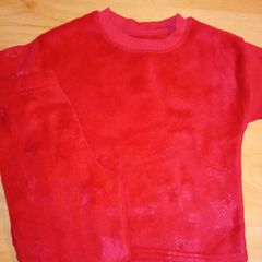 Super Soft Red Fleece Pyjamas Age 3-4yrs