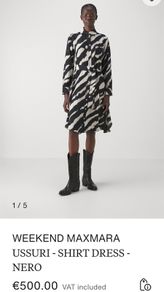 MaxMara WEEKEND shirt dress Sz 42 (Fit 12-16UK) - Bnwot Rrp 295