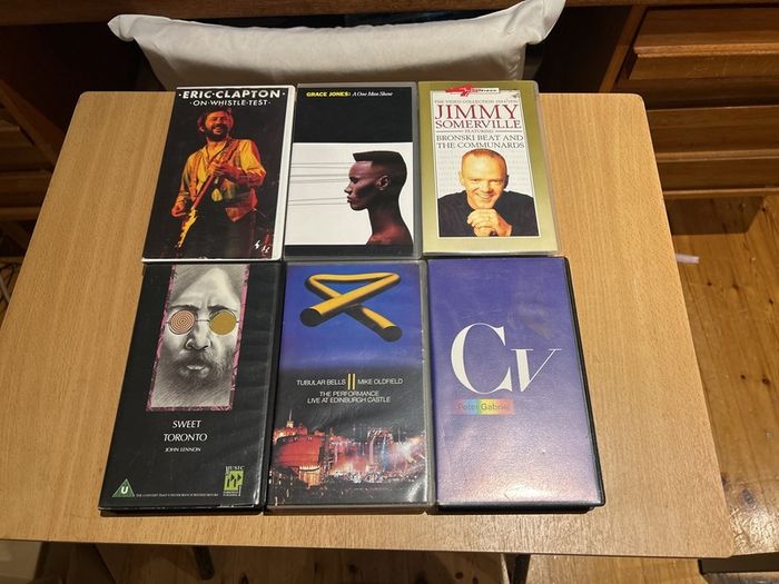 Selection of Music VHS tapes for Sale